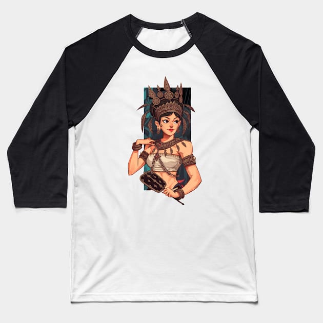 Apsara Baseball T-Shirt by Orad_Mas